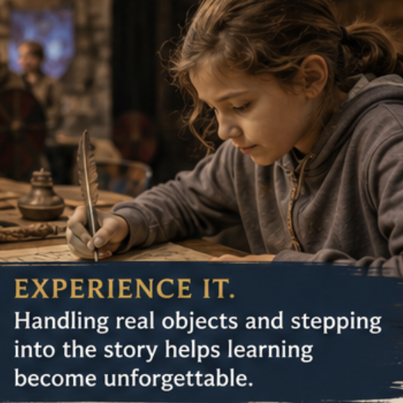 Immersium Community - Students Handle Real Historical Objects